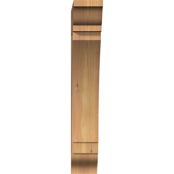 Thorton Traditional Smooth Bracket, Western Red Cedar, 3 1/2W X 14D X 22H